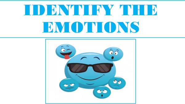 Identifying Emotions game — faces showing different feelings